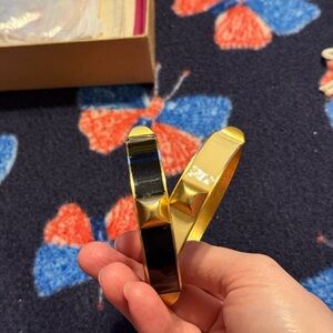 VTG/Gold and Black Metal Bangles